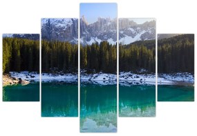 Obraz - Jazero Karersee (150x105 cm)