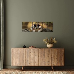 Obraz vtákov (s hodinami) (90x30 cm)