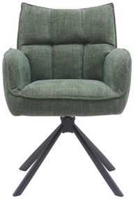 Zelené čalúnené jedálenské kreslá v súprave 2 ks Marilla – Unique Furniture