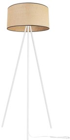 Stojacia lampa Juta, 1x jutové tienidlo, (výber z 2 farieb konštrukcie), m, bl