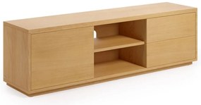 TV stolík v dekore duba v prírodnej farbe 150x44 cm Abilen - Kave Home