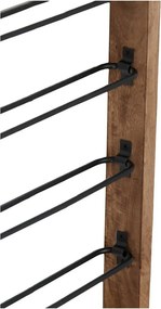 Hnedý nástenný regál na 6 fliaš vína Sorrento – Light &amp; Living