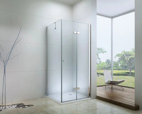 Mexen Lima, sprchovací kút 80 (dvere) x 60 (stena) cm, 6mm číre sklo, chrómový profil, 856-080-060-01-00
