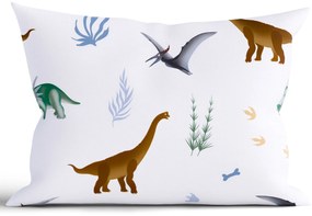 Bavlnená obliečka na vankúš Renforcé 50 x 70 cm - Dinosaury