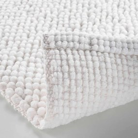 Biela kúpeľňová predložka 50x80 cm Yanis – douceur d'intérieur