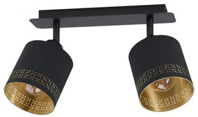 Moderné svietidlo EGLO ESTEPERRA black/gold 99277