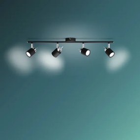 Philips - Bodové svietidlo MERANTI 4xGU10/35W/230V čierna