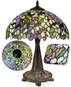 Lampa do obývačky Tiffany Ø36*46 kolekcia AMAZONIT