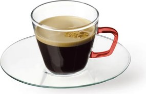 SIMAX PRESSO COLOUR POHÁR S PODŠÁLKOU 80ML SADA 4KS