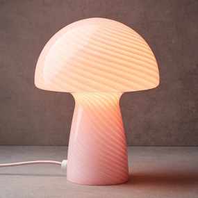 FUNGI TOWN Stolná lampa - sv. ružová
