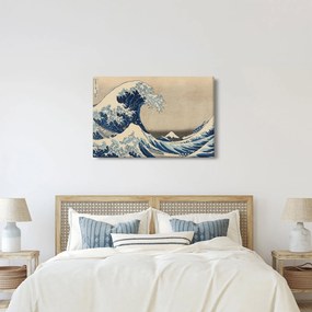 Obraz - Katsushika Hokusai, Under the Wave off Kanagawa, reprodukcia (90x60 cm)
