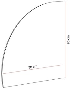 ZÁVESNÉ ZRKADLO EMELINE ĽAVE + LED