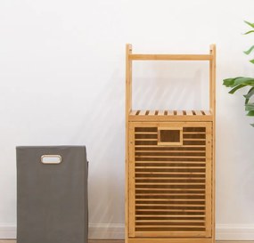 AKCIA Sivý bambusový kôš na bielizeň SOBIKON II. akosť