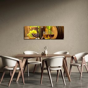 Obraz - Vína (s hodinami) (90x30 cm)