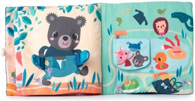 Lilliputiens - textilná knižka - Učíme sa obliekať - psík Jules