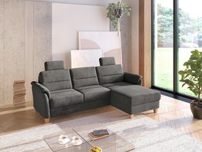 XXXLutz ROHOVÁ SEDAČKA, textil, čierna Sit & More - Sedačky - 000144019744