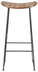 Barová stolička z teakového dreva v prírodnej farbe (výška sedadla 76 cm) Tangle – White Label