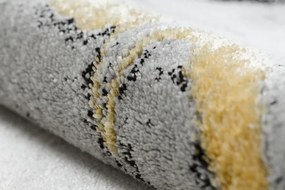 Dywany Łuszczów, Kusový koberec Emerald 1017 black and gold, 80x150, čiernobiela, kancelária