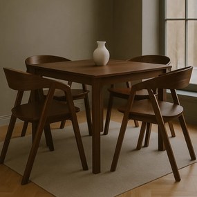 Stima stolička GURU buk s masívnym sedákom Vyberte odtieň ->: Sýto tmavo hnedá