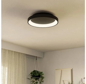 Eglo 901251 - LED Stmievateľné stropné svietidlo LORETELLO LED/12W/230V čierna + DO