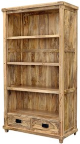 furniture-nabytek.cz - Knižnica drevená z masívu mango 100x45x180