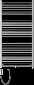 Mexen Mars, elektrické vykurovacie teleso 1200x600 mm + vykurovacia tyč 600 W, chrómová, W110-1200-600-2600-01