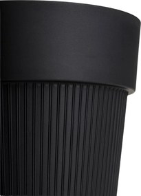 PLASTOVÝ KVETINÁČ SILVA LINE 20X17,5 CM ČIERNA