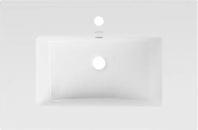 Mexen Atena, umývadlo na zapustenie do dosky 71 x 46 cm, biela, 25017000