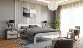Posteľ Fava 180x200 cm, bielený buk
