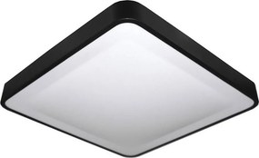 LED stropné svietidlo so snímačom WILTON LED/24W/230V 4000K 33x33 cm čierna
