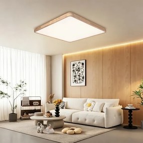 Brilagi - stmievateľné LED svietidlo WOODLINE SQUARE LED/180W/230V dub 100x100 cm + DO