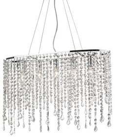Ideal Lux - Krištáľový luster na lanku RAIN 5xE14/40W/230V číra