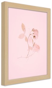 Gario Plagát Pastelová vetvička Farba rámu: Bez rámu, Rozmery: 20 x 30 cm
