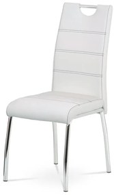BONTEC Jedálenská stolička, čierna, ekokoža, HC-484 BK Farba: Biela