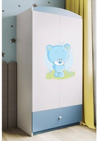 Detská skriňa Babydreams 90 cm medvedík modrá