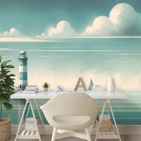 Tapeta maják na pokojnom mori