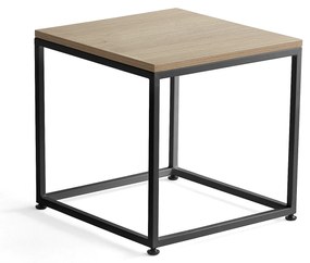 Konferenčný stolík MOOD, 500x500 mm, dub, čierna