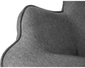 Sivé kreslo Niko – Ropez