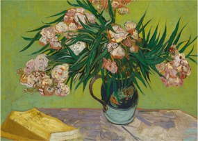 Sklenený obraz - Vincent van Gogh, Oleanders, reprodukcia (70x50 cm)