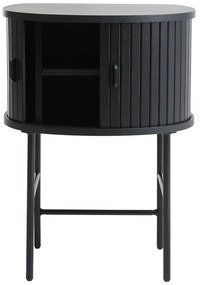 Čierny nočný stolík Nola – Unique Furniture