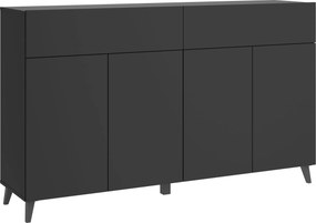 XXXLutz ŠIROKÁ KOMODA, čierna, 160/95,4/39 cm P & B - Online Only drobný nábytok - 002778011202
