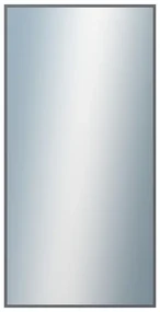 DANTIK - Zrkadlo v rámu, rozmer s rámom 50x100 cm z lišty Hliník platina (7003019)