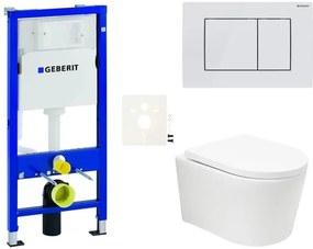 Závesný WC set Geberit do ľahkých stien / predstenová SAT BREVIS SIKOGESBRTORD30