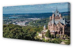 Obraz na plátne Nemecko Panorama mestského hradu 125x50 cm