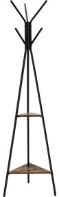 Stojanový vešiak LINEA čierny/hnedý
