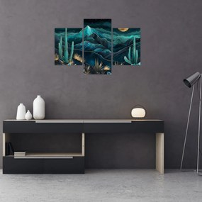 Obraz - Tyrkysová noc (90x60 cm)