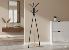 Stojanový vešiak TARES čierny LOF5400