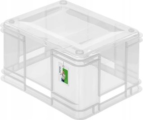 Keeeper Úložný box pre domácnosť aj dielňu, BRUNO XL, 28L, 43 x 35 x 24 cm, transparentný