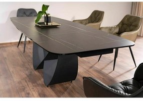 Rozkládací jídelní stůl Infinity 160/240 cm černý mat