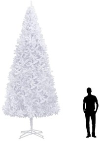 Umelý vianočný stromček 500 cm, biely 284296
